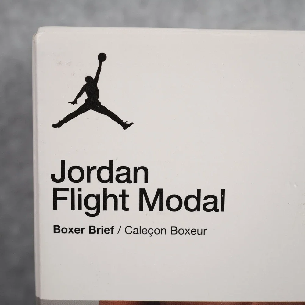Jordan Boxer Brief Mens XL Gray Flight Modal 3 Pack JM0621-G1Z Particle Gray